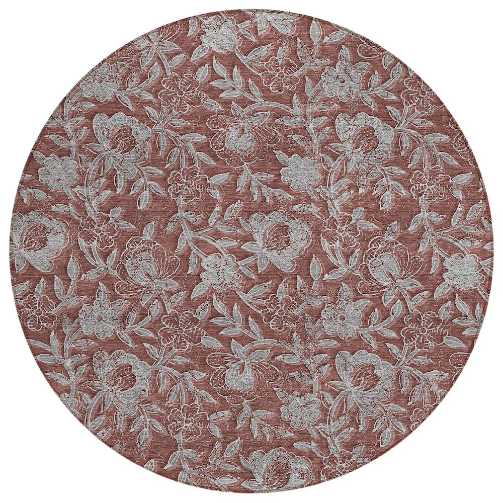 Chantille ACN771 Orange 8' x 8' Rug. Picture 1