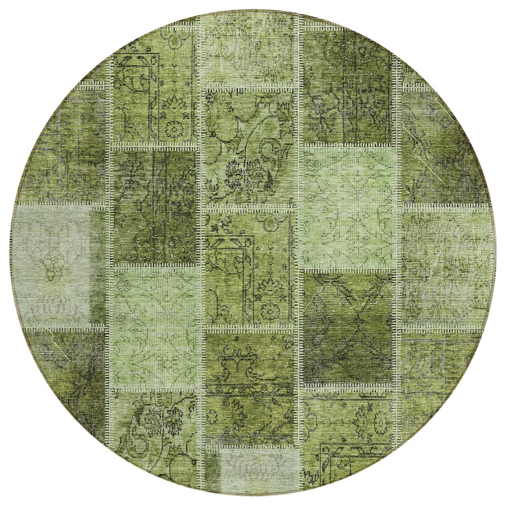 Chantille ACN772 Green 8' x 8' Rug. Picture 1