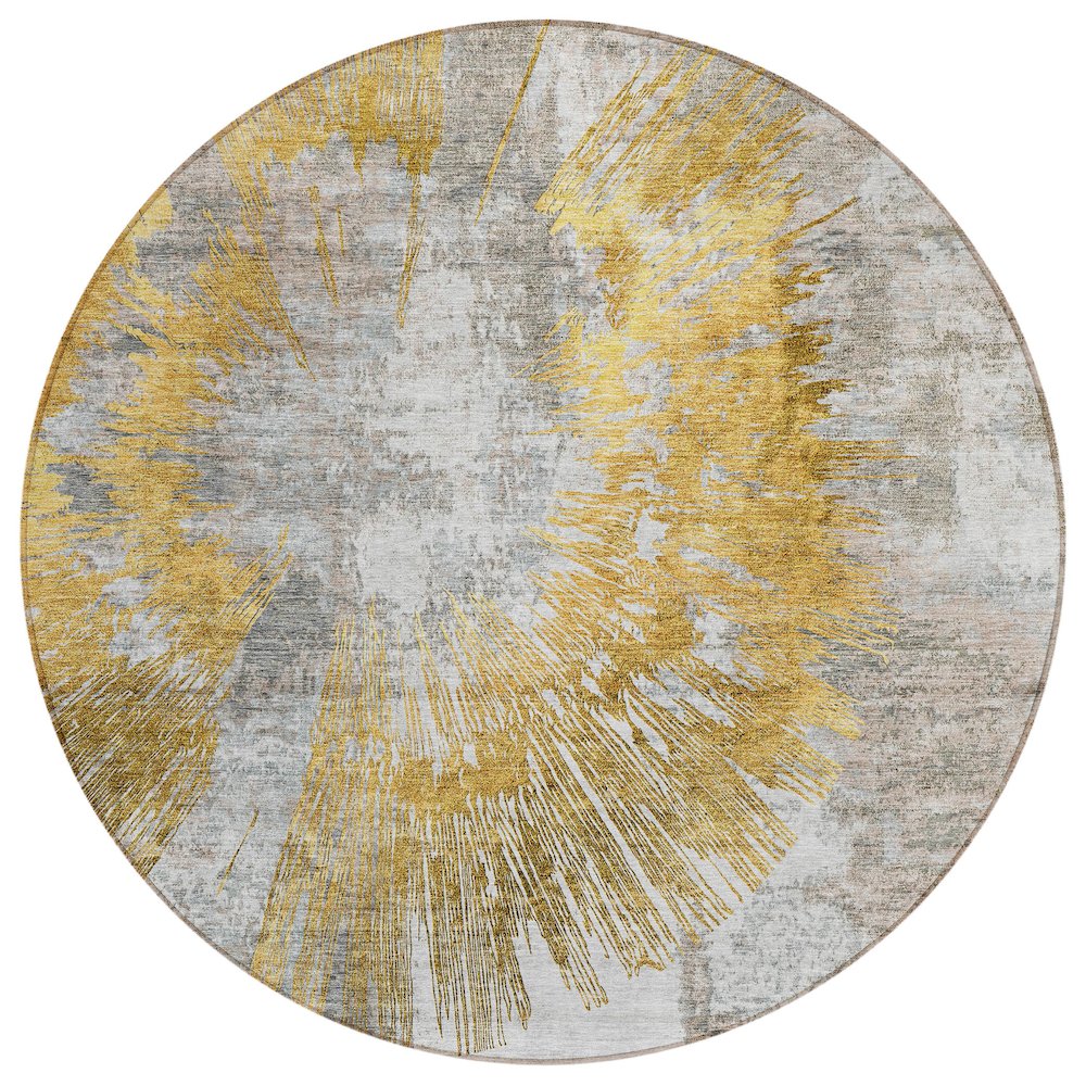 Chantille ACN773 Gold 8' x 8' Rug. Picture 1