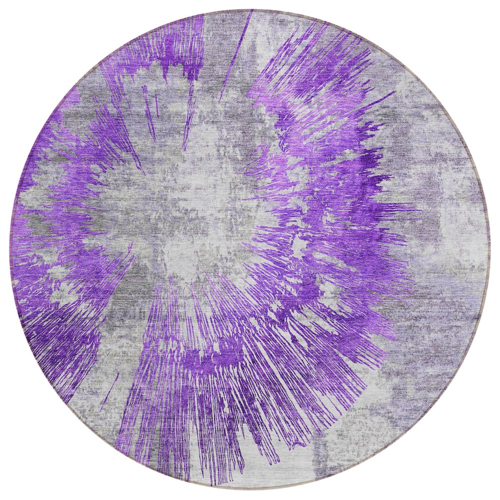 Chantille ACN773 Purple 8' x 8' Rug. Picture 1