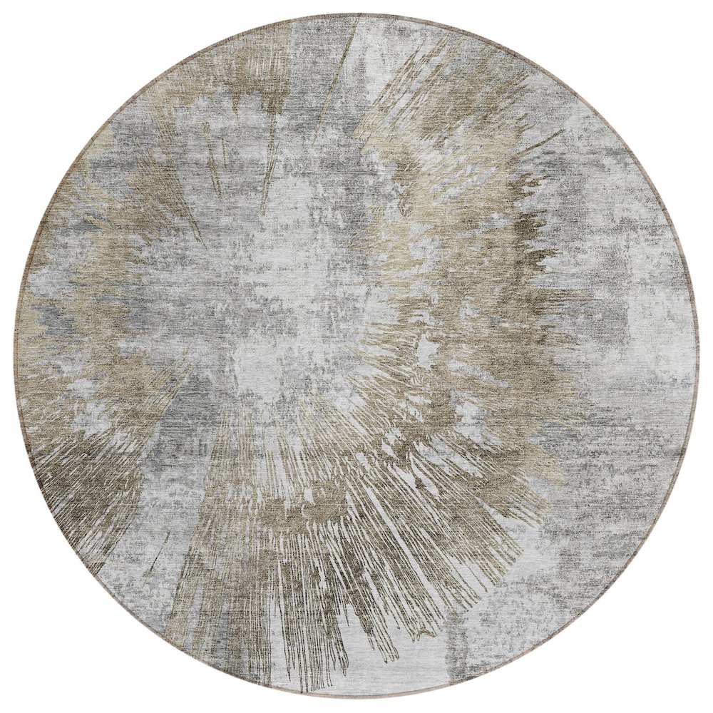 Chantille ACN773 Brown 8' x 8' Rug. Picture 1