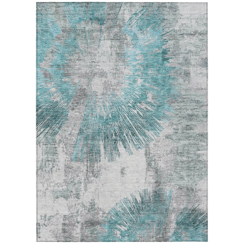 Chantille ACN773 Teal 2'6" x 3'10" Rug. Picture 1