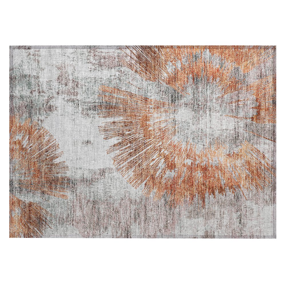 Chantille ACN773 Orange 1'8" x 2'6" Rug. Picture 1