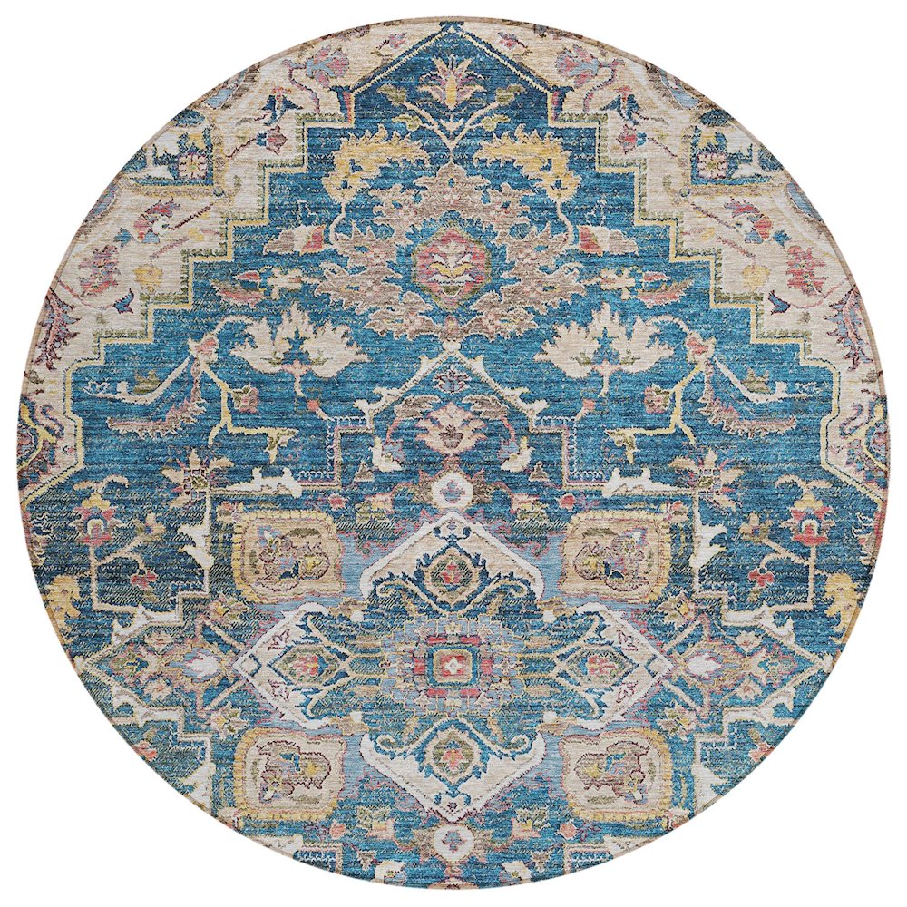 Chantille ACN774 Blue 8' x 8' Rug. Picture 1