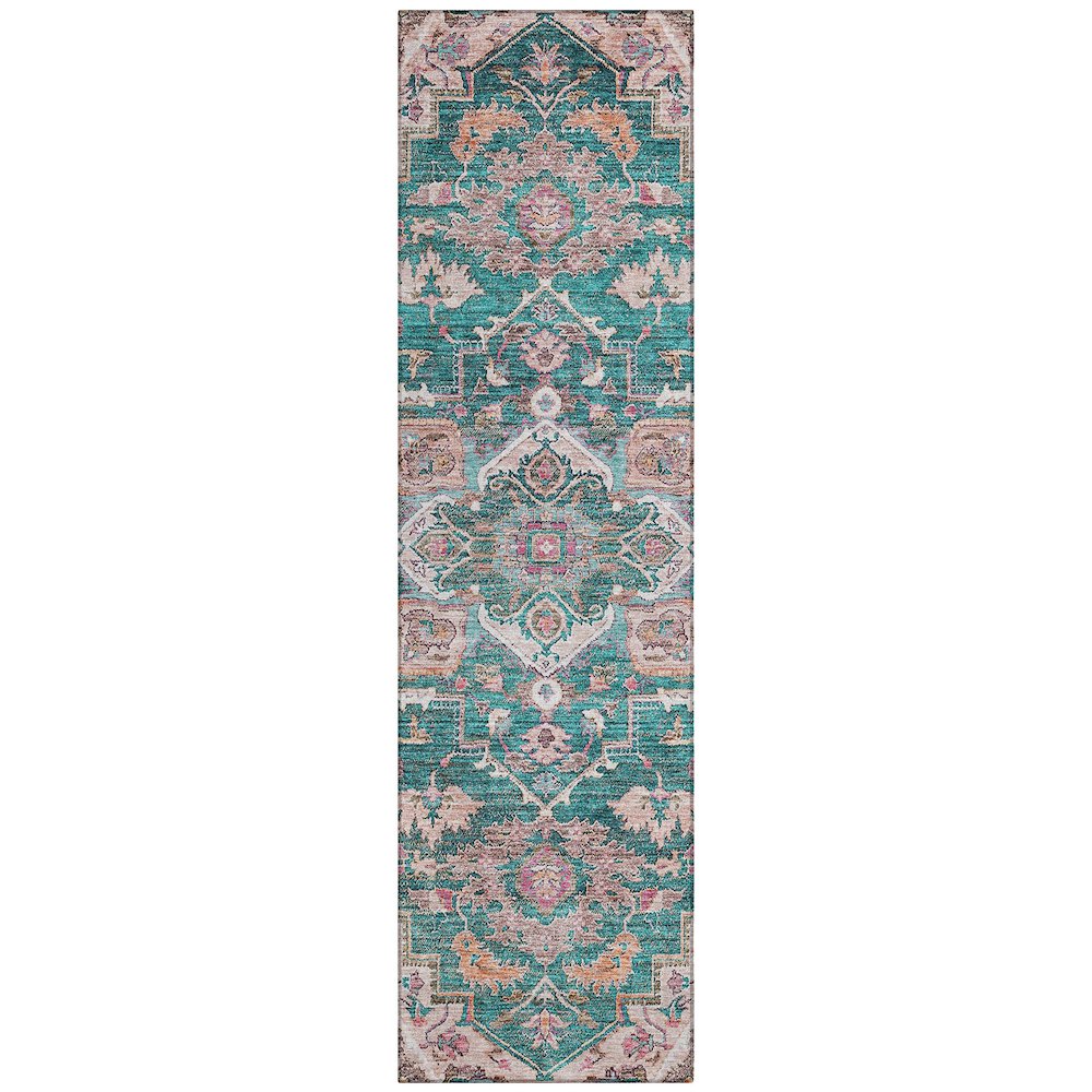 Chantille ACN774 Green 2'3" x 7'6" Rug. Picture 1