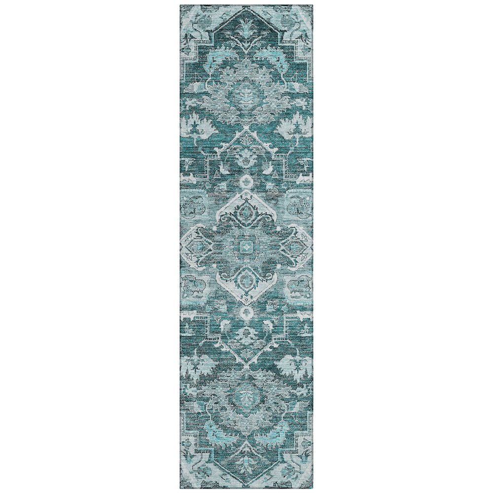 Chantille ACN774 Teal 2'3" x 7'6" Rug. Picture 1