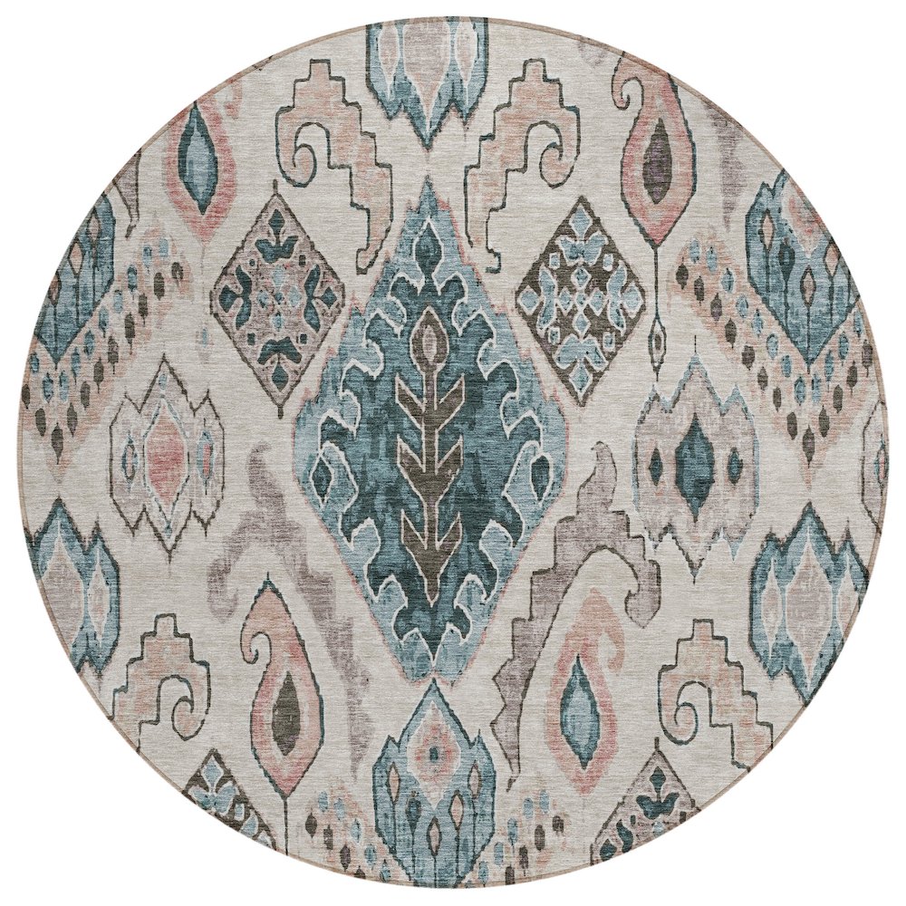 Chantille ACN775 Brown 8' x 8' Rug. Picture 1