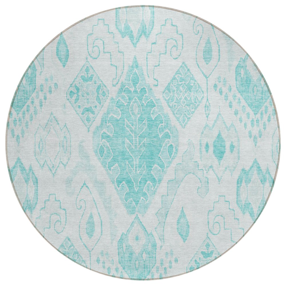 Chantille ACN776 Teal 8' x 8' Rug. Picture 1