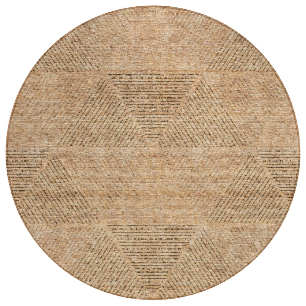 Chantille ACN777 Orange 8' x 8' Rug. Picture 1