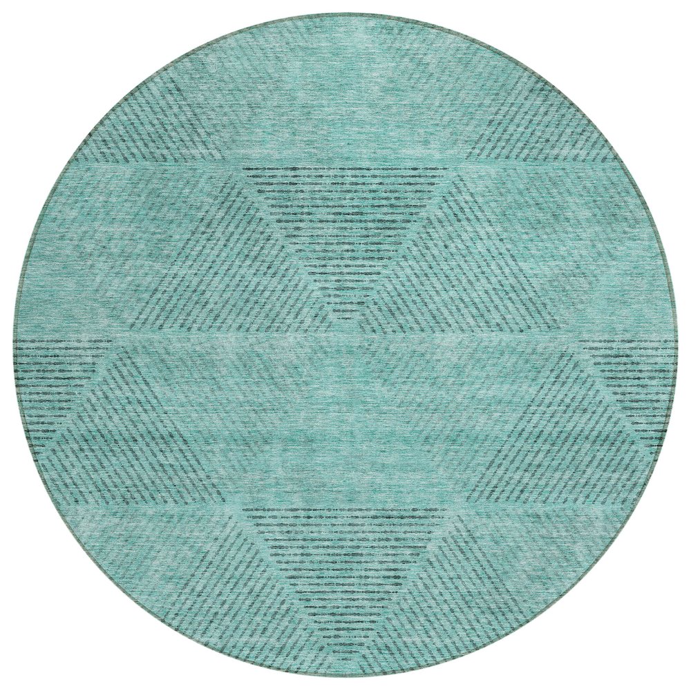Chantille ACN777 Teal 8' x 8' Rug. Picture 1