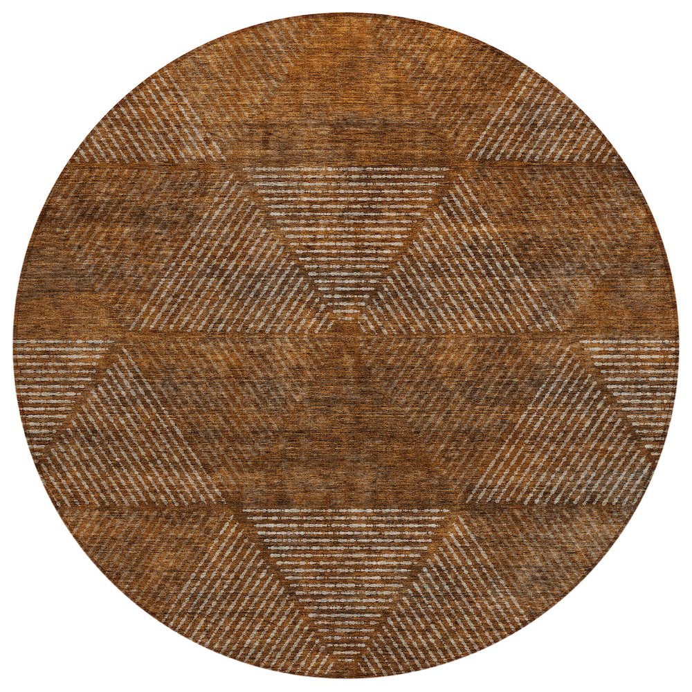 Chantille ACN777 Orange 8' x 8' Rug. Picture 1