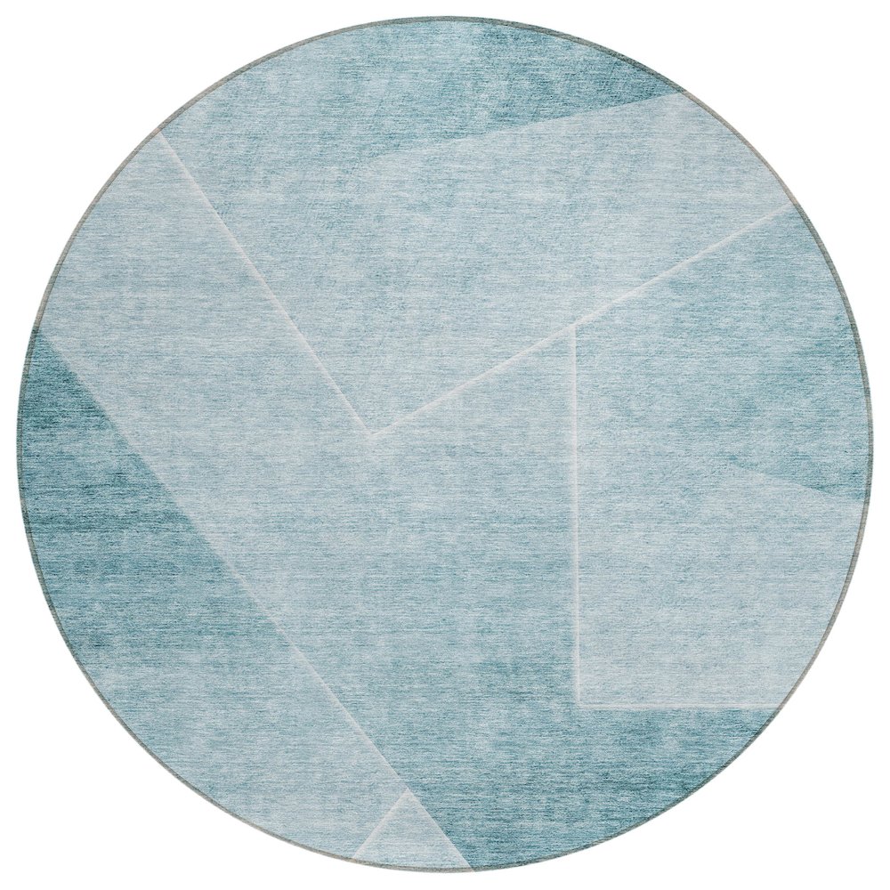 Chantille ACN779 Teal 8' x 8' Rug. Picture 1