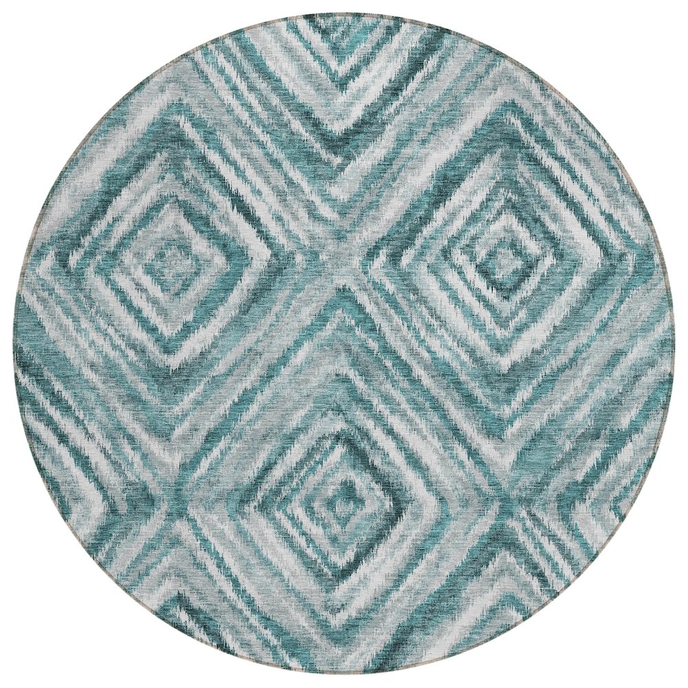 Chantille ACN781 Teal 8' x 8' Rug. Picture 1