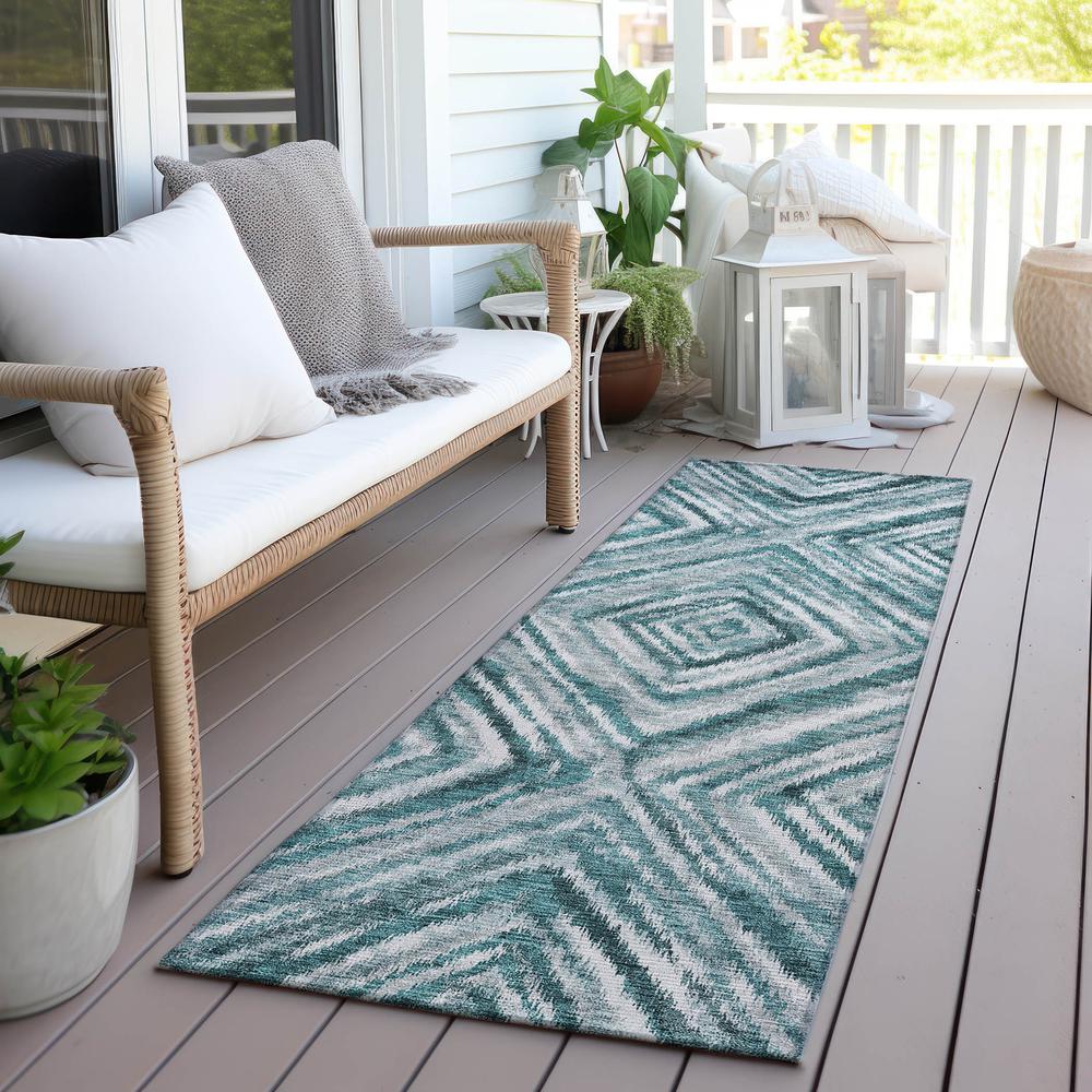 Chantille ACN781 Teal 2'3" x 7'6" Rug. Picture 6