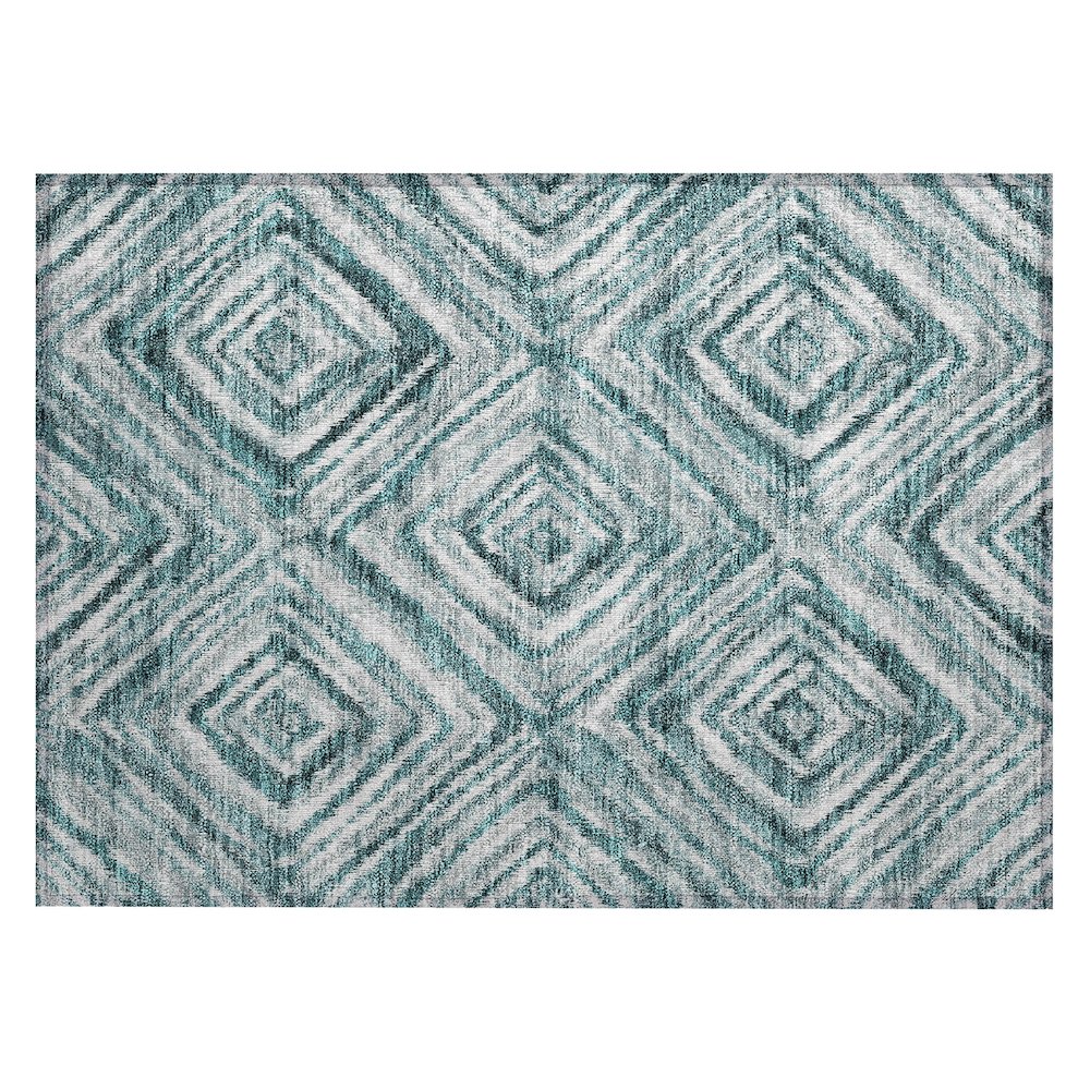 Chantille ACN781 Teal 1'8" x 2'6" Rug. Picture 1