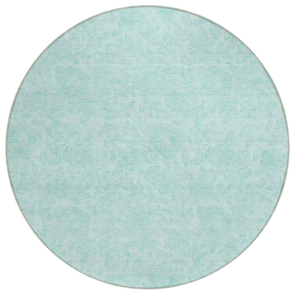 Chantille ACN782 Teal 8' x 8' Rug. Picture 1