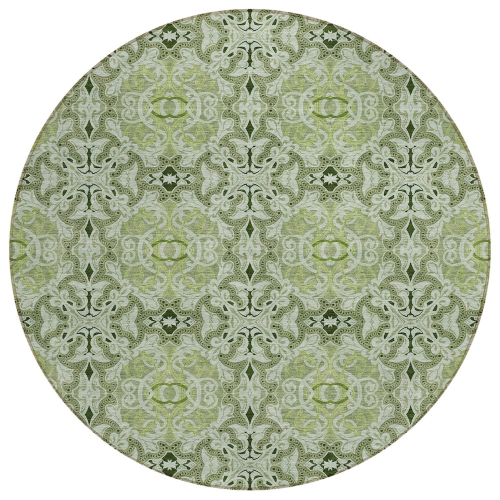 Chantille ACN783 Green 8' x 8' Rug. Picture 1