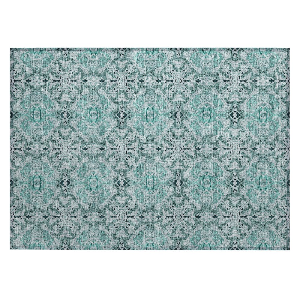 Chantille ACN783 Teal 1'8" x 2'6" Rug. Picture 1