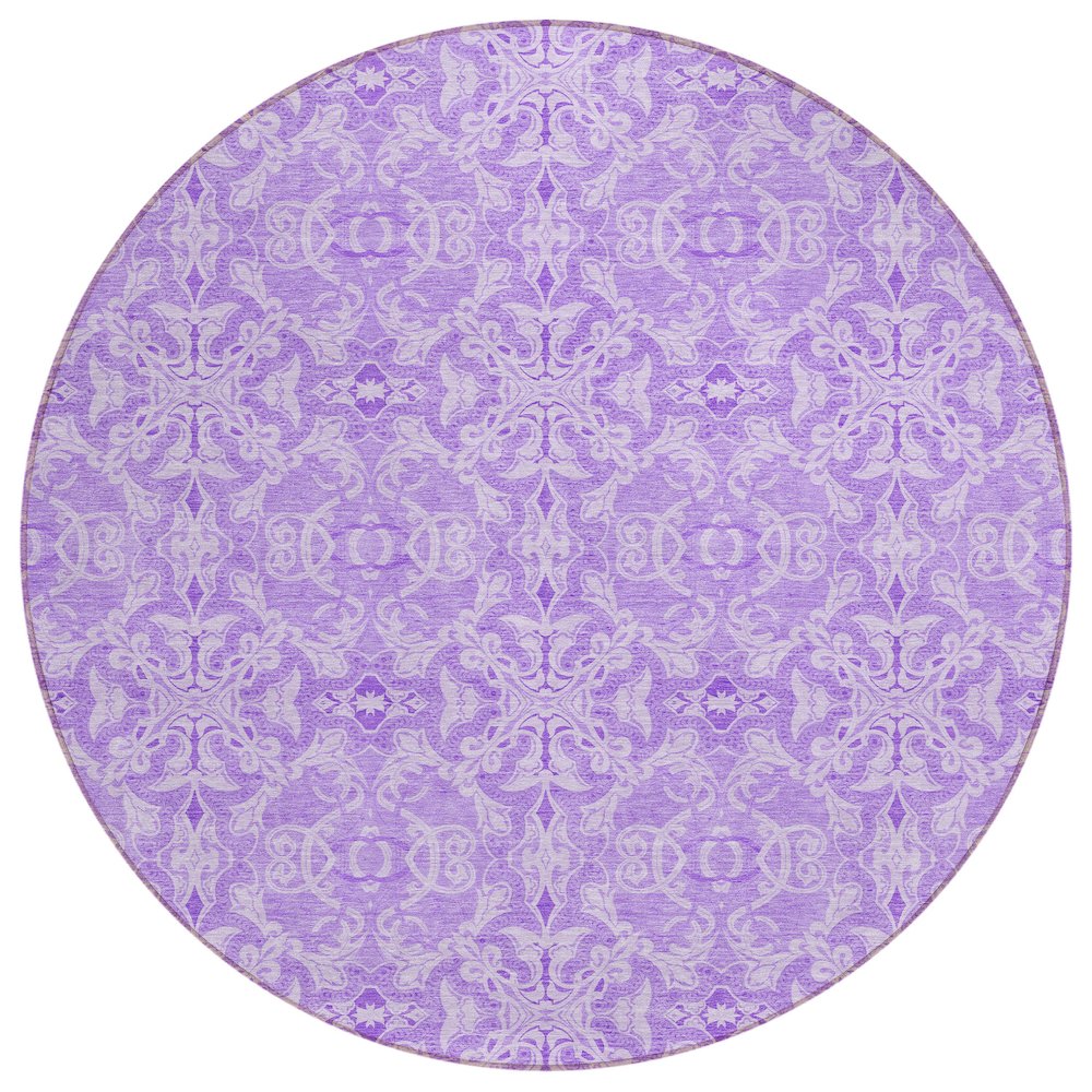 Chantille ACN784 Purple 8' x 8' Rug. Picture 1