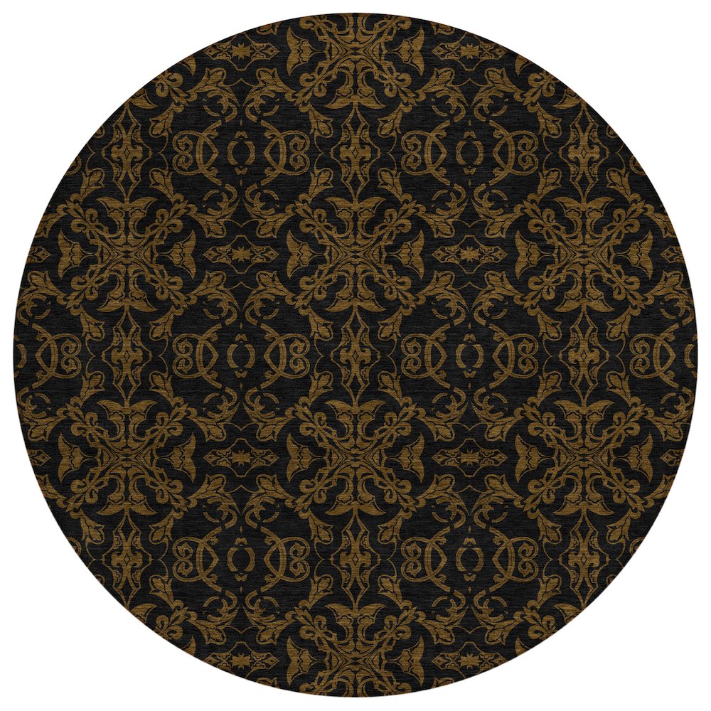 Chantille ACN785 Brown 8' x 8' Rug. Picture 1