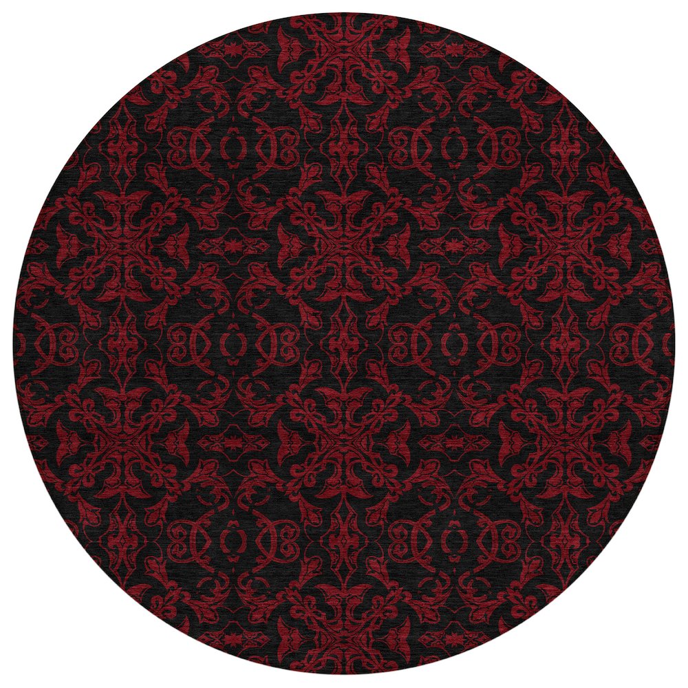Chantille ACN785 Red 8' x 8' Rug. Picture 1