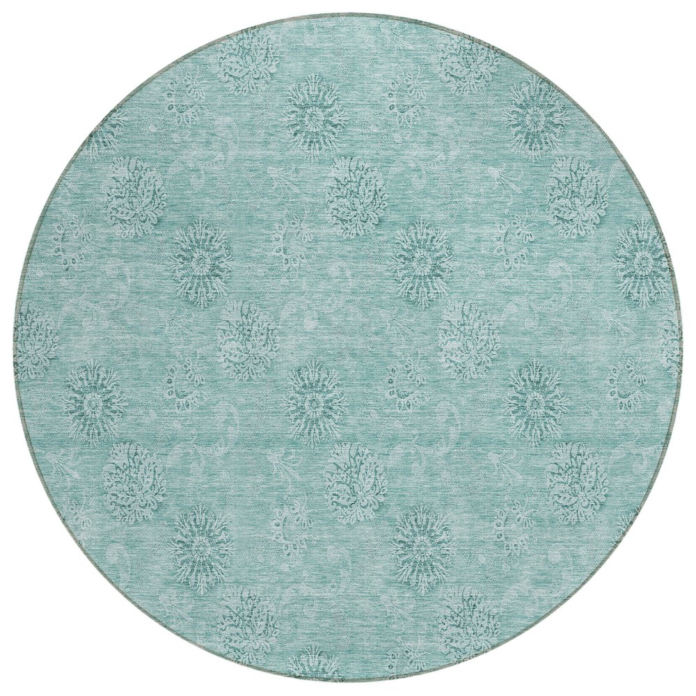 Chantille ACN789 Teal 8' x 8' Rug. Picture 1