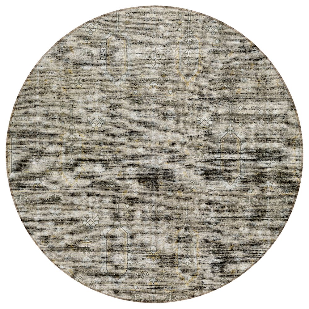 Chantille ACN790 Brown 8' x 8' Rug. Picture 1