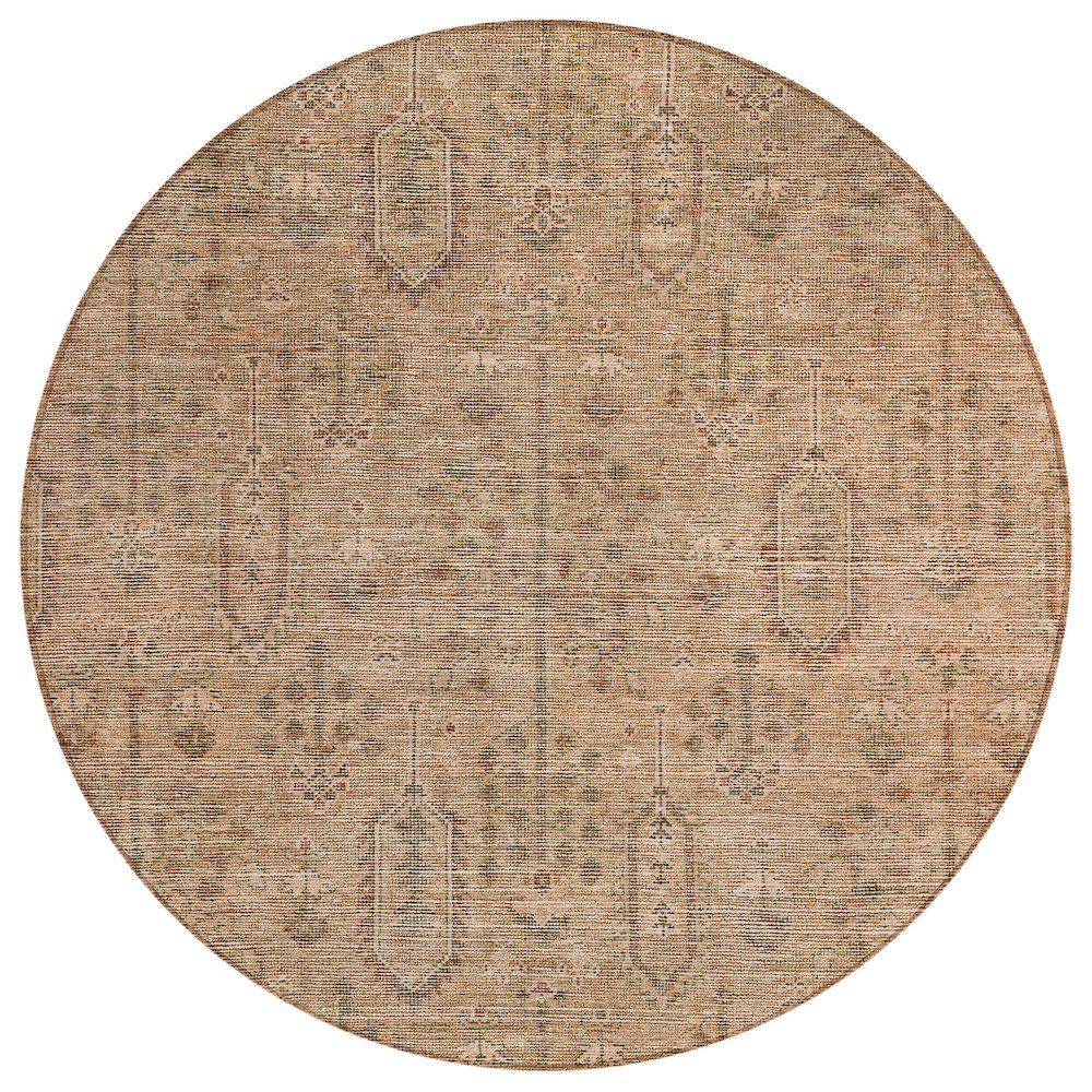 Chantille ACN790 Orange 8' x 8' Rug. Picture 1