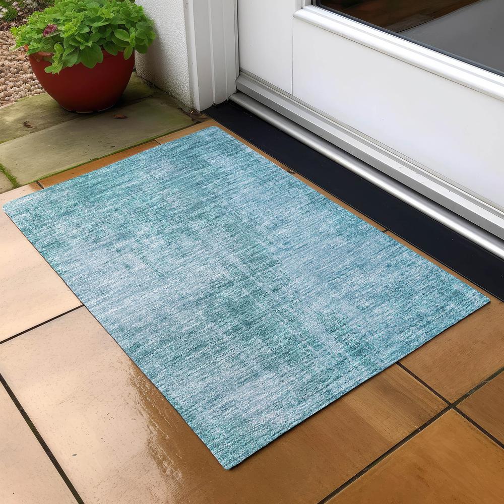 Chantille ACN796 Teal 1'8" x 2'6" Rug. Picture 6