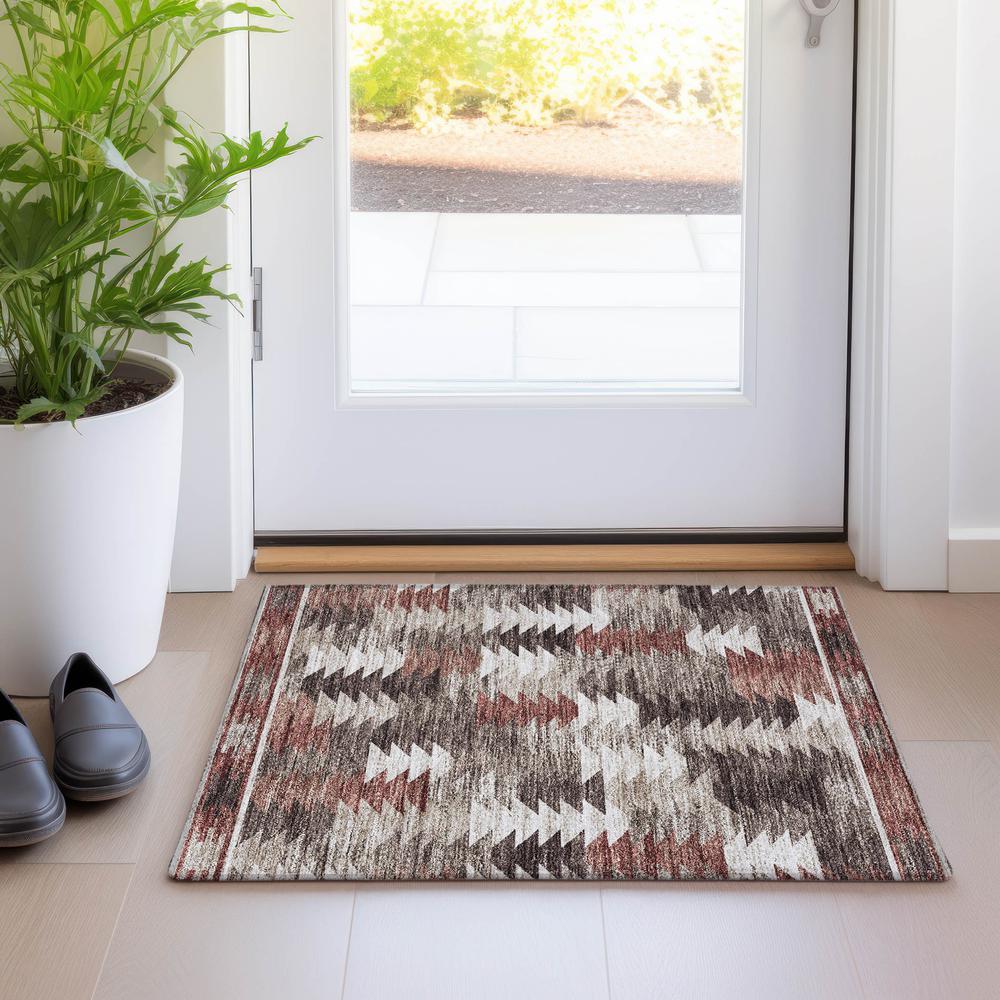 Chantille ACN798 Brown 1'8" x 2'6" Rug. Picture 5