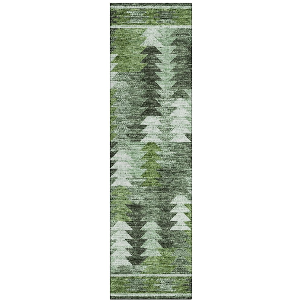 Chantille ACN798 Green 2'3" x 7'6" Rug. Picture 1
