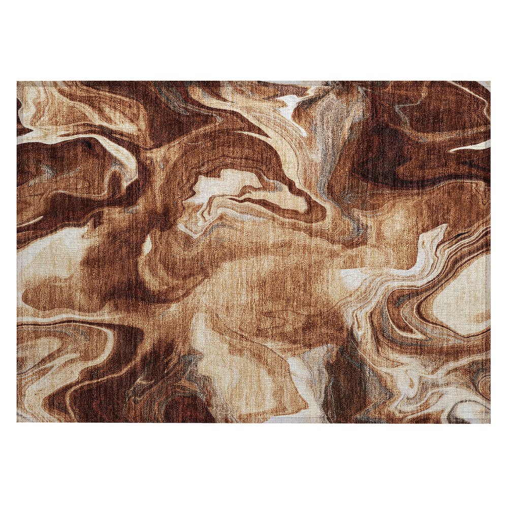 Chantille ACN802 Orange 1'8" x 2'6" Rug. Picture 1