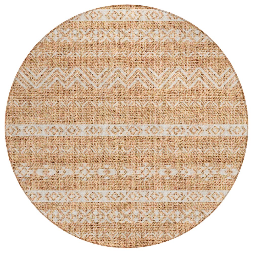 Chantille ACN803 Orange 8' x 8' Rug. Picture 1