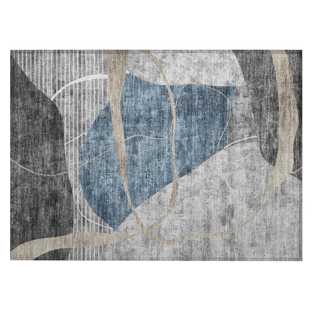 Chantille ACN804 Blue 1'8" x 2'6" Rug. Picture 1