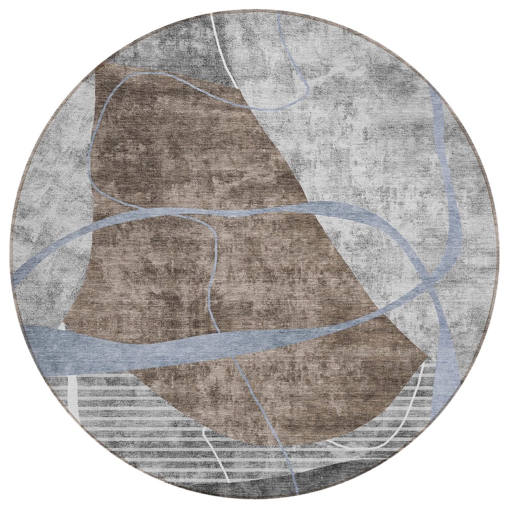 Chantille ACN804 Brown 8' x 8' Rug. Picture 1