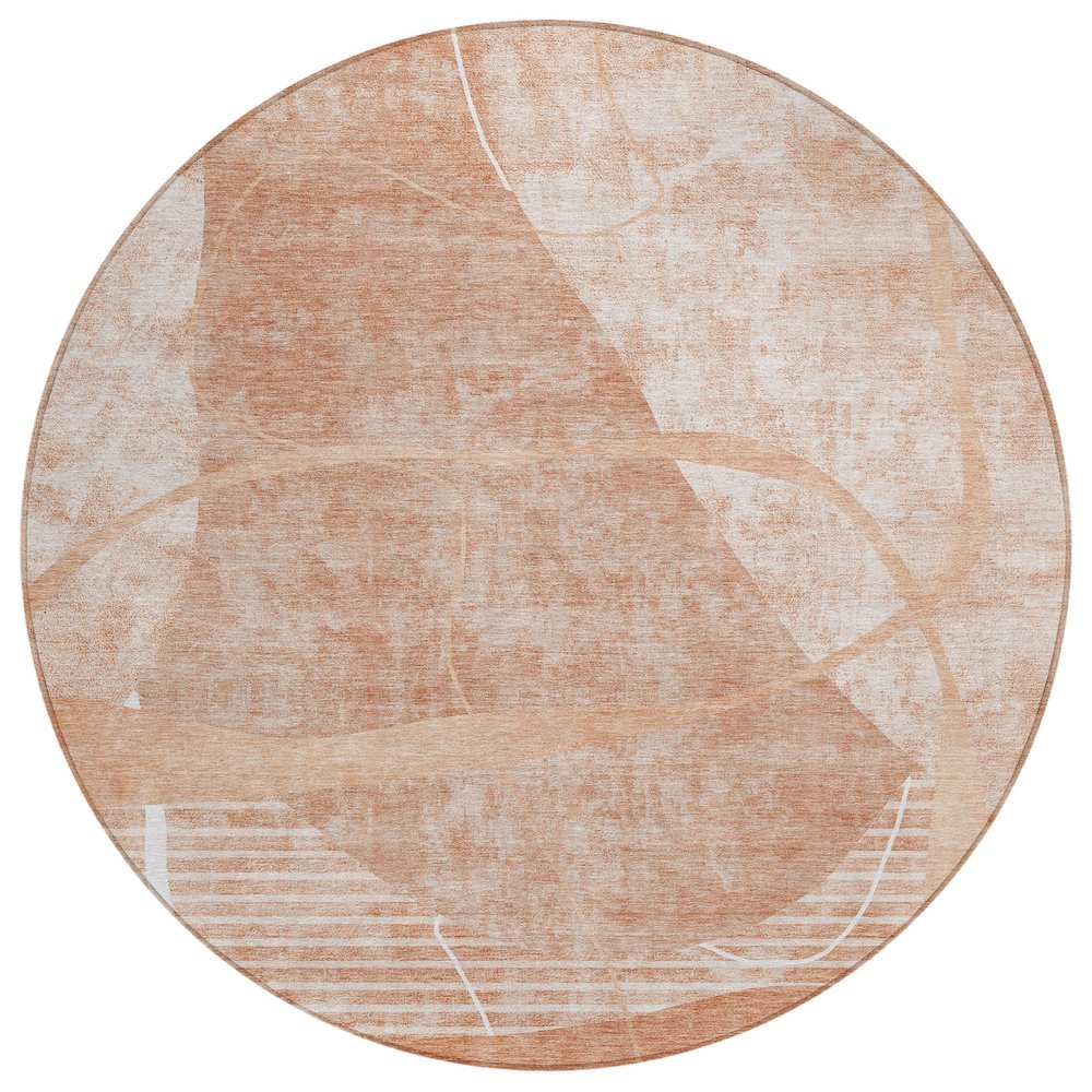 Chantille ACN805 Orange 8' x 8' Rug. Picture 1