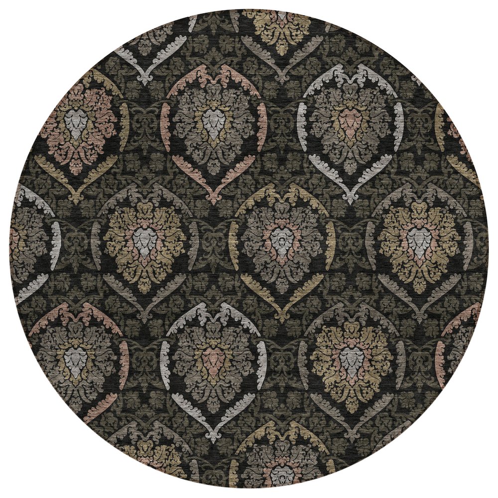 Chantille ACN809 Black 8' x 8' Rug. Picture 1