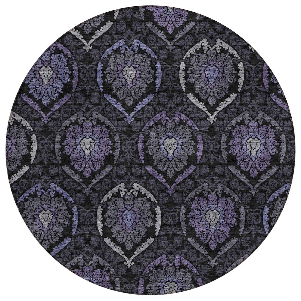 Chantille ACN809 Purple 8' x 8' Rug. Picture 1