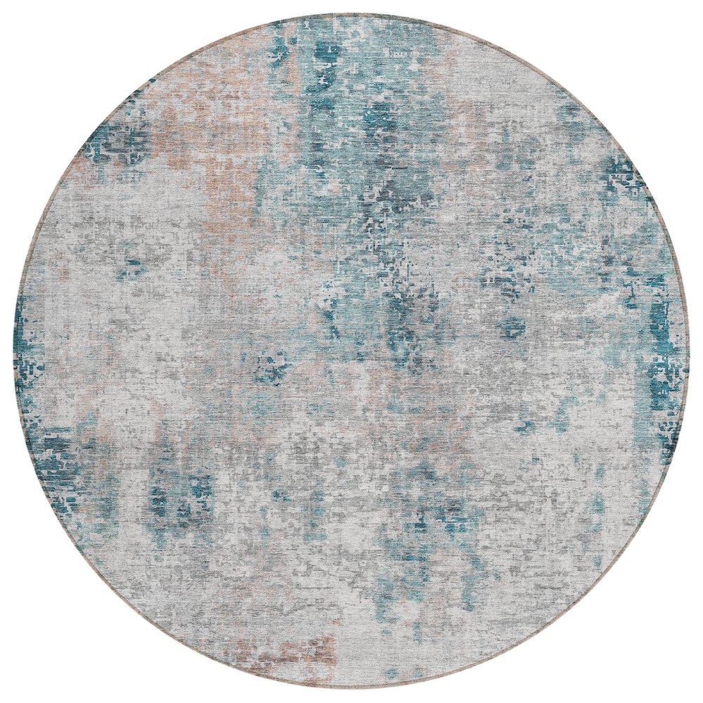 Chantille ACN814 Teal 8' x 8' Rug. Picture 1