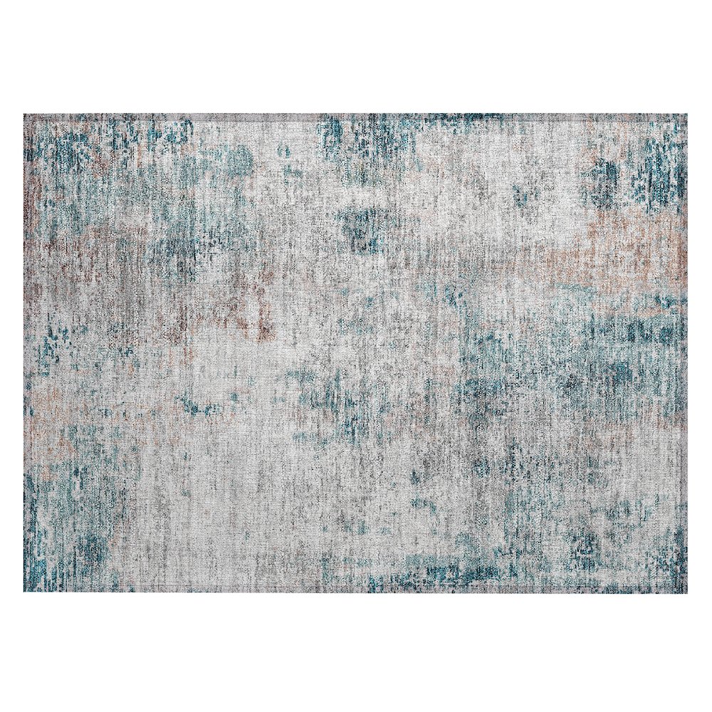 Chantille ACN814 Teal 1'8" x 2'6" Rug. Picture 1