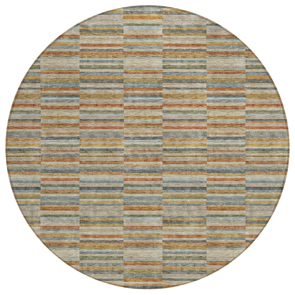 Chantille ACN816 Orange 8' x 8' Rug. Picture 1