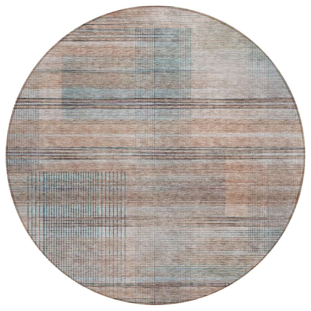 Chantille ACN819 Orange 8' x 8' Rug. Picture 1