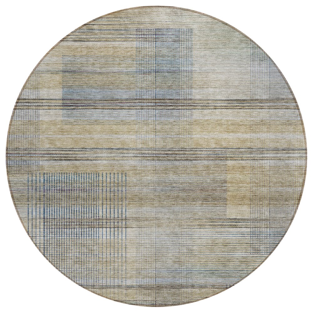 Chantille ACN819 Brown 8' x 8' Rug. Picture 1