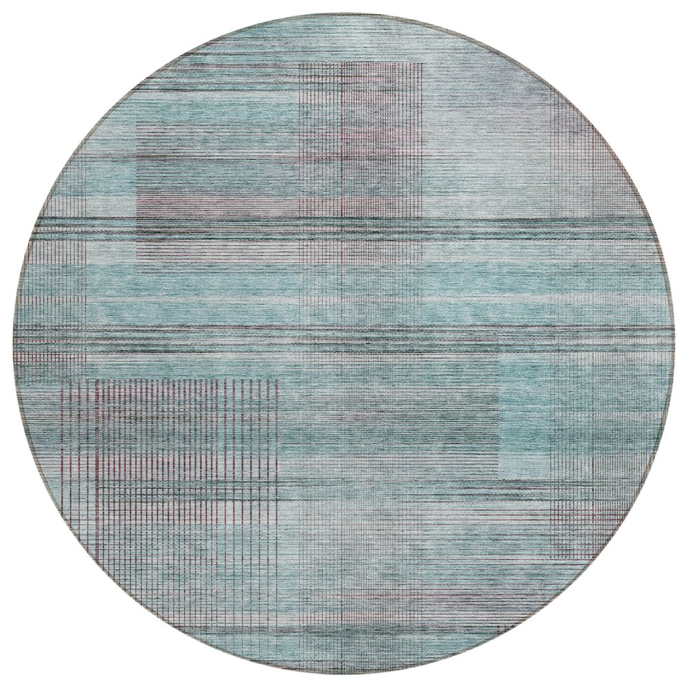 Chantille ACN819 Teal 8' x 8' Rug. Picture 1