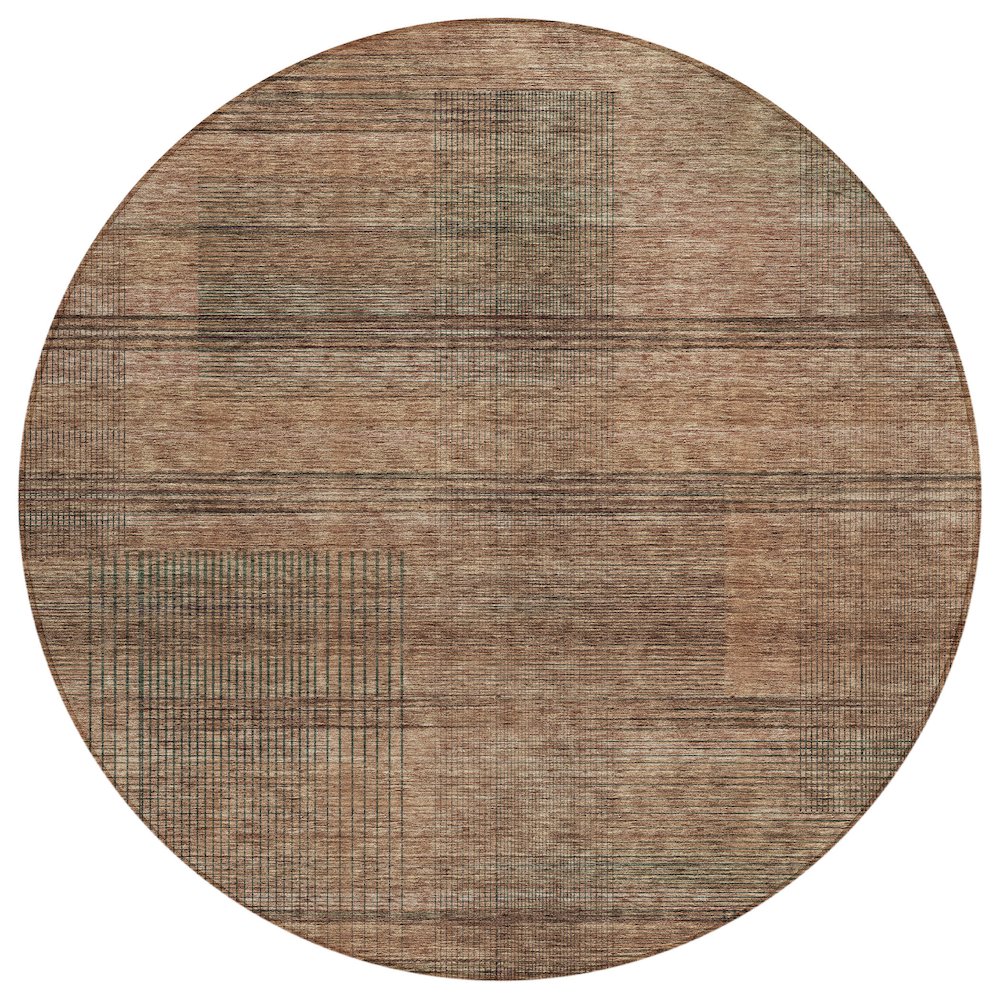 Chantille ACN820 Orange 8' x 8' Rug. Picture 1