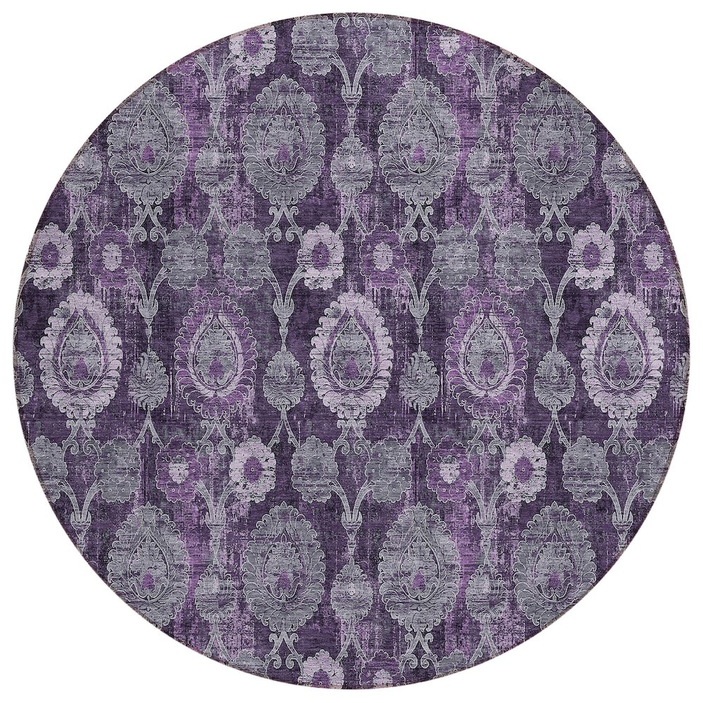 Chantille ACN821 Purple 8' x 8' Rug. Picture 1