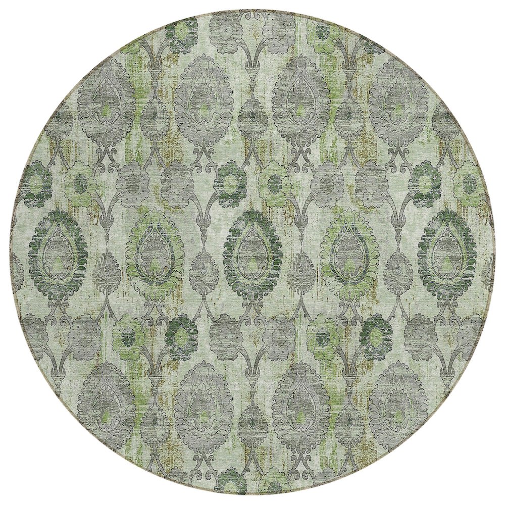 Chantille ACN821 Green 8' x 8' Rug. Picture 1