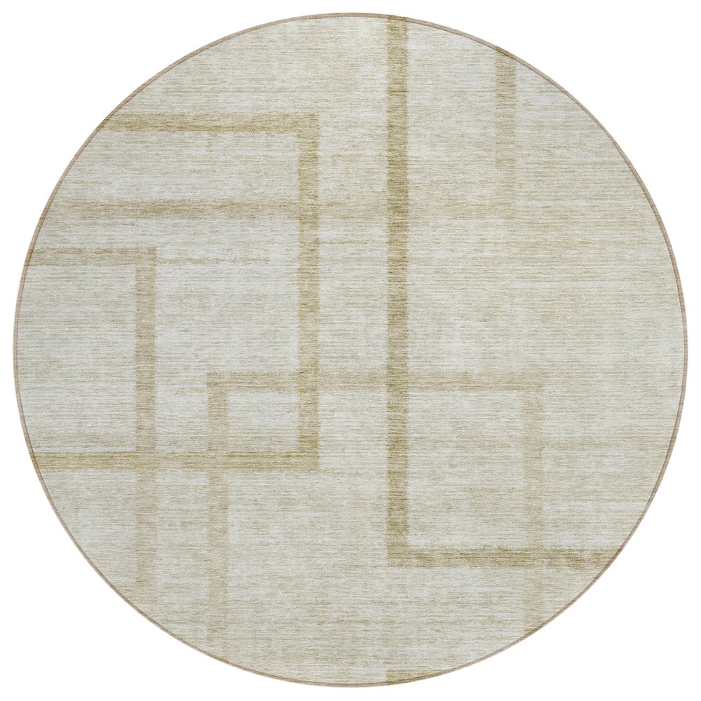Chantille ACN827 Brown 8' x 8' Rug. Picture 1