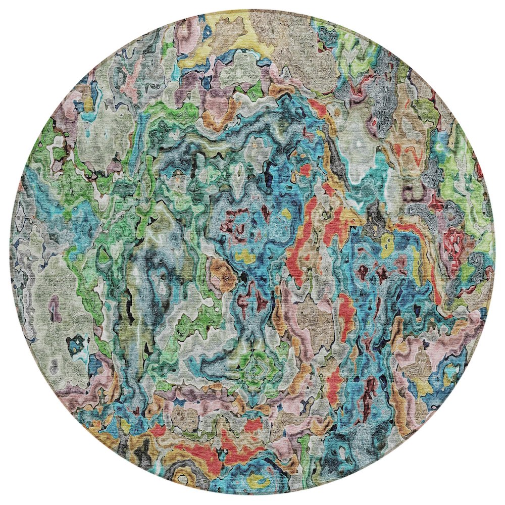 Chantille ACN829 Blue 8' x 8' Rug. Picture 1