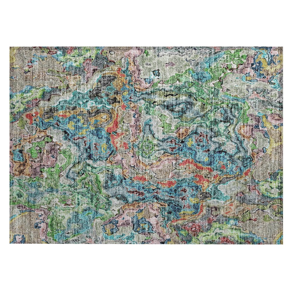 Chantille ACN829 Blue 1'8" x 2'6" Rug. Picture 1